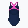 Costume da bagno intero donna arena Logo Swim Pro navy/rosa shocking 2