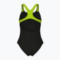 Costume intero Arena Sound Track Swim Pro Back nero/artico lime per bambini 2