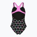 Costume intero per bambini arena Multiple Dot Swim Pro Back multi nero/orchidea 2