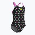 Costume intero per bambini arena Multiple Dot Swim Pro Back multi nero/orchidea 3