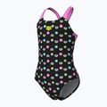 Costume intero per bambini arena Multiple Dot Swim Pro Back multi nero/orchidea 4