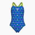Costume intero per bambini arena Multiple Dot Swim Pro Back multi blue/artic lime