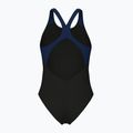 Costume intero donna arena Graphic V Back nero/navy 2