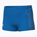 Boxer da nuoto con logo arena per bambini Corto blu fiume/bianco 3