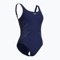 Costume intero Arena Isa Squared Back navy/ice da donna 3