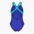 Costume intero Arena Graphic V Back indaco/acqua per bambini 2
