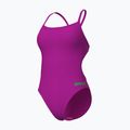 Costume da bagno intero donna Arena Team Swimsuit Challenge Solid very fuchsia/team green 3
