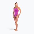Costume da bagno intero donna Arena Team Swimsuit Challenge Solid very fuchsia/team green 6