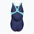 Costume da bagno intero per bambini arena Lit Logo V Back L navy/water 2