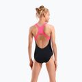 Costume da bagno intero per bambini arena Dots Swim Pro Back black multi/black/shocking pink 7