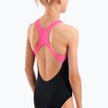 Costume da bagno intero per bambini arena Dots Swim Pro Back black multi/black/shocking pink 9