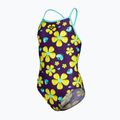 Costume da bagno intero per bambini arena Spring Lightdrop Back plum multi/water 3