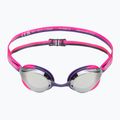 Occhialini da nuoto per bambini arena Python Mirror Jr silver/shocking pink/plum 2