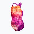 Costume da bagno intero per bambini arena Multi Colours V Back pink multi/very fuchsia 2