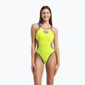 Costume da bagno intero donna arena One Double Cross Back One Piece artic lime/plum/blue cosmo 5