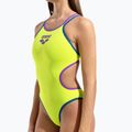 Costume da bagno intero donna arena One Double Cross Back One Piece artic lime/plum/blue cosmo 8