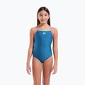 Costume da bagno intero bambino arena Light Drop Solid deep teel/shocking pink/verbena 5
