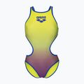 Costume da bagno intero donna arena One Shaded Print Tech One Back artic lime violetta multi/neon blue