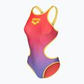Costume da bagno intero donna arena One Shaded Print Tech One Back bright coral royal multi/soft green 3