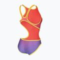 Costume da bagno intero donna arena One Shaded Print Tech One Back bright coral royal multi/soft green 4