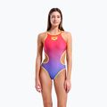 Costume da bagno intero donna arena One Shaded Print Tech One Back bright coral royal multi/soft green 5
