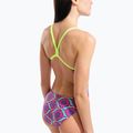 Costume da bagno intero donna arena Floral Challange Back violet multi/artic lime 5