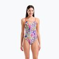 Costume da bagno intero donna arena Painting Lace Back multi/bright coral 5