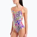 Costume da bagno intero donna arena Painting Lace Back multi/bright coral 8
