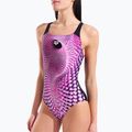 Costume da bagno intero donna arena Peacock Swim Pro Back multi pink/black 4