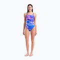 Costume da bagno intero donna arena Earth Challange Back neon blue multi/neon blue/neon blue 2