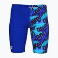  Costume da nuoto jammer da bambino arena Crowded Swim Jammer neon blue/neon blue multi