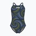 Costume da bagno intero bambino arena Fireflow Lightdrop Back navy/team navy yellow