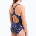Costume da bagno intero bambino arena Fireflow Lightdrop Back navy/team navy yellow 9