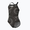 Costume da bagno intero bambino arena Fireflow Lightdrop Back black/team black 3