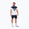 Camicia da tennis da uomo Tecnifibre 22TRAITEE Training bianco/marino 3