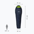 Sacco a pelo Millet Baikal 1100 Regular saphir 4