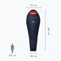 Sacco a pelo da donna Millet Baikal 1100 saphir 4