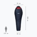 Sacco a pelo Millet Baikal 750 donna destra saphir 4