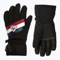 Rossignol Jr Sportchic Stretch Impr guanto da sci nero per bambini 6
