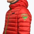 Piumino da uomo Rossignol Verglas Hero Hood rosso neon 5