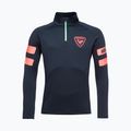 Felpa da uomo Rossignol Classique Hero 1/2 Zip nero/rosso 3