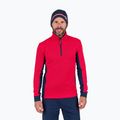 Rossignol Cieloalto Fleece Uomo Felpa sportiva mezza zip rosso