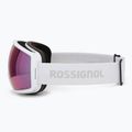 Maschera da sci Rossignol Izar white/pink 3