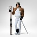 Pantaloni da sci da donna Rossignol JCC Softshell white 2