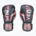 Guantoni da boxe Venum Elite nero/rosa oro