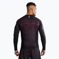 Rashguard Venum G-Fit Air a manica lunga da uomo nero profondo/rosso fuoco 2