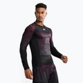 Rashguard Venum G-Fit Air a manica lunga da uomo nero profondo/rosso fuoco 3