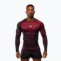 Rashguard Venum Tactical XT a manica lunga da allenamento da uomo nero/bordeaux/oro