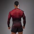 Rashguard Venum Tactical XT a manica lunga da allenamento da uomo nero/bordeaux/oro 2