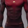 Rashguard Venum Tactical XT a manica lunga da allenamento da uomo nero/bordeaux/oro 5